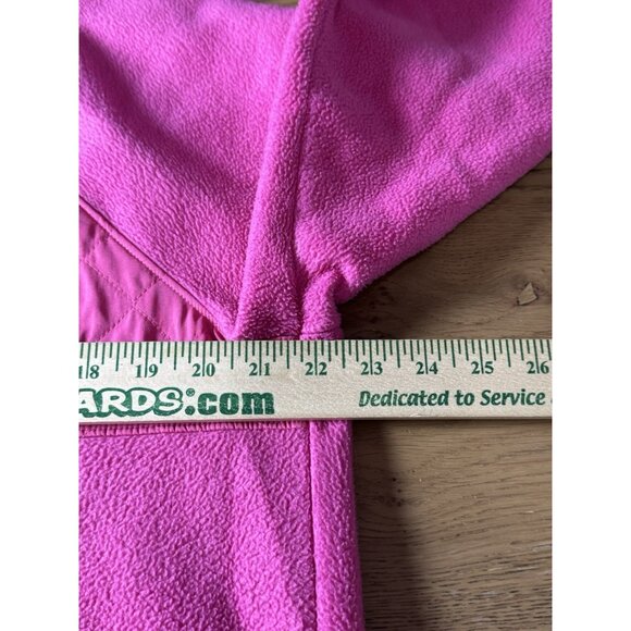 J. Crew Sweatshirt Women Size Large Quilted Sherpa Fleece Snap Pullover Preppy - Picture 5 of 13